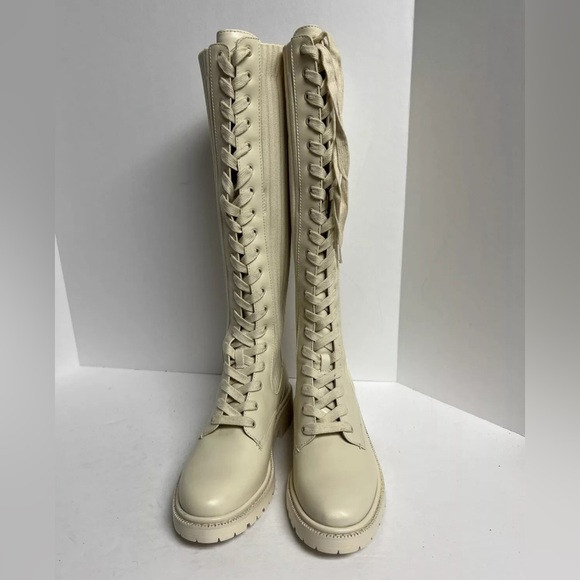 Sam Edelman Womens Lila Womens Boot Ivory 7 M - Picture 3 of 6